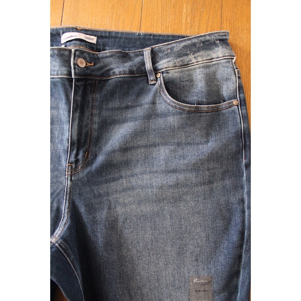 Plus Size KanCan Skinny Mid Rise Frayed Hem Jeans NWT Plus Size 24W - Picture 4 of 9